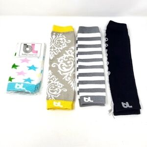 Baby Leggings 4 Pairs Stripes Bows Stars‎